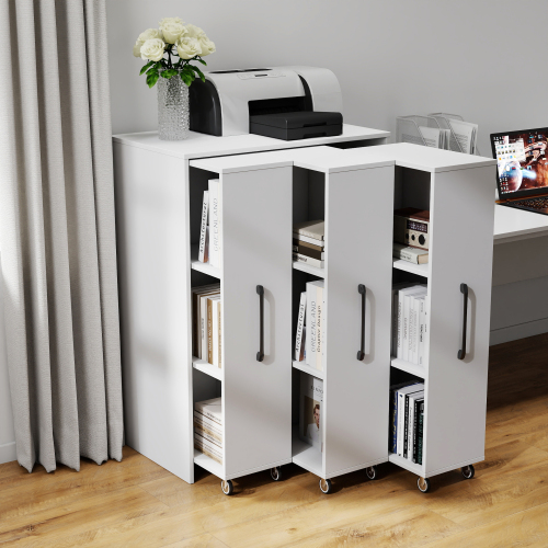 with Three Pulled Out Doors Shelving Cabinet - Image 5