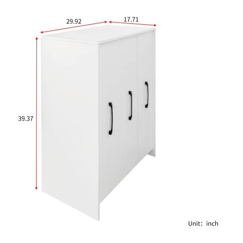 with Three Pulled Out Doors Shelving Cabinet - Image 6