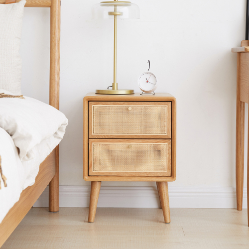 Pure Solid Wood Bedside Cabinet - Image 5
