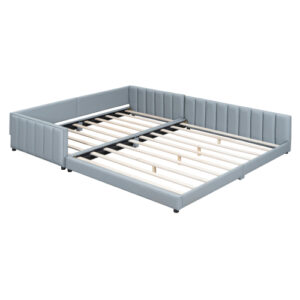 Queen Size & Twin XL Size Upholstered Platform Bed