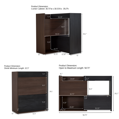 Multifuctional Storage Cabinet, Buffet Sideboard with Drawer - Image 6
